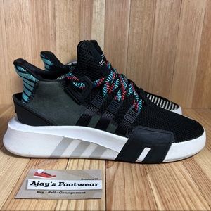 ADIDAS EQT BASK ADV CQ2993 BLACK/BLACK/SUBGREEN MEN'S Size: 8 Shoes